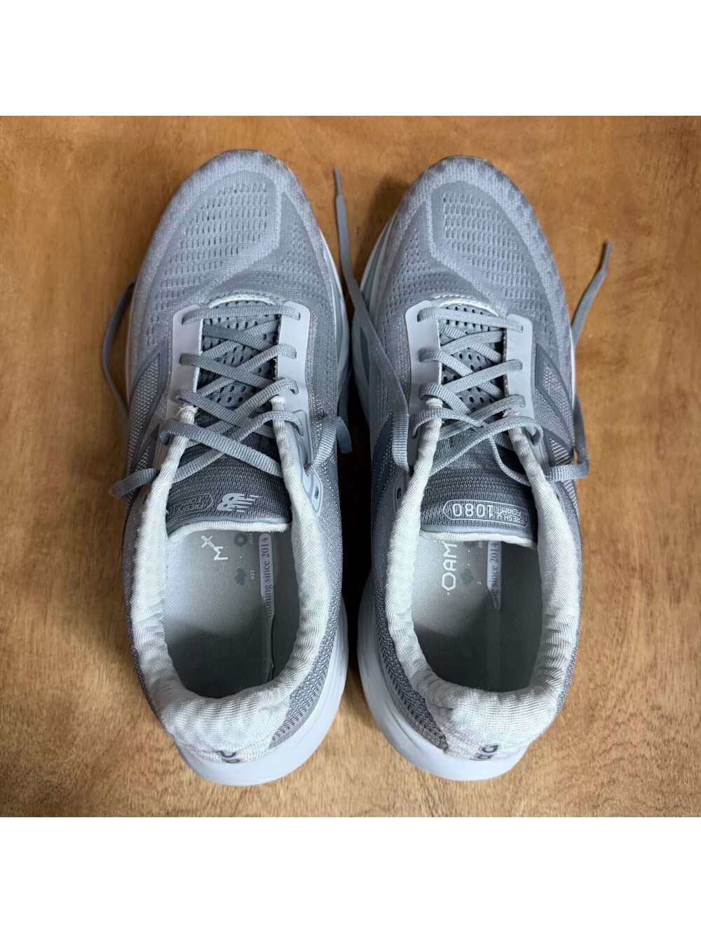 New Balance Fresh Foam X 1080v14 Shoes Mens 11.5 D Gray White Sneakers M108014G - Picture 9 of 15